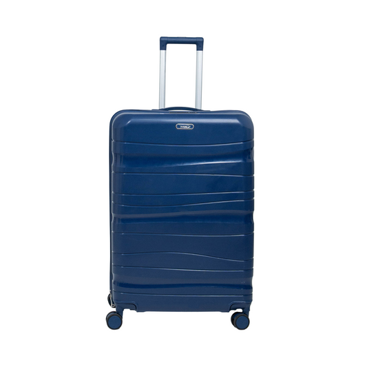 Série de trois Valises incassables à roues démontables Bleu