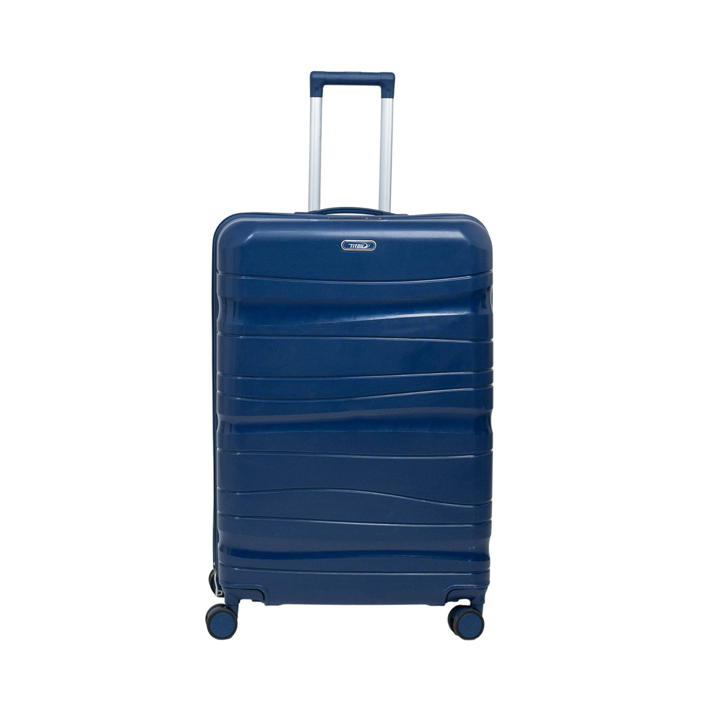 Série de trois Valises incassables à roues démontables Bleu